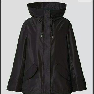 NEw Uniqlo J+ Oversized Silk Blend Parka Black M